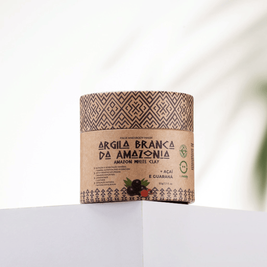 Weiße Tonerde aus dem Amazonas + Acai und Guarana 50g
